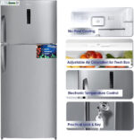 ثلاجة سوبر جنرال 18.6 سعة 538 لتر فضي - Image 2