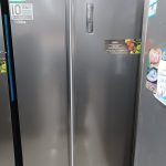 ثلاجه جنرال كلاس دولاب بابين استيل غامق ٢٠.٥ قدم بخار