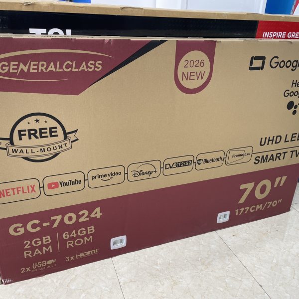 شاشة جنرال كلاس 70 بوصه جوجل تي في