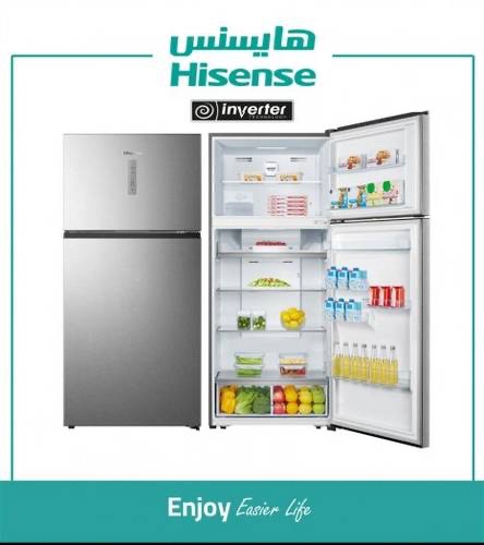 ثلاجة هايسنس 22.4 قدم أستيل